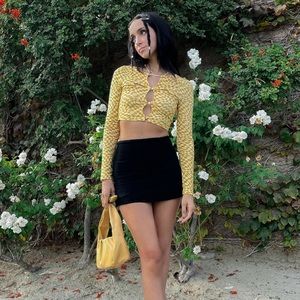 Princess Polly Selby Mini Skirt Black